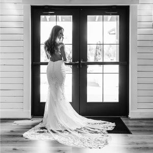 One of a Kind Open-back Wedding Dress!!